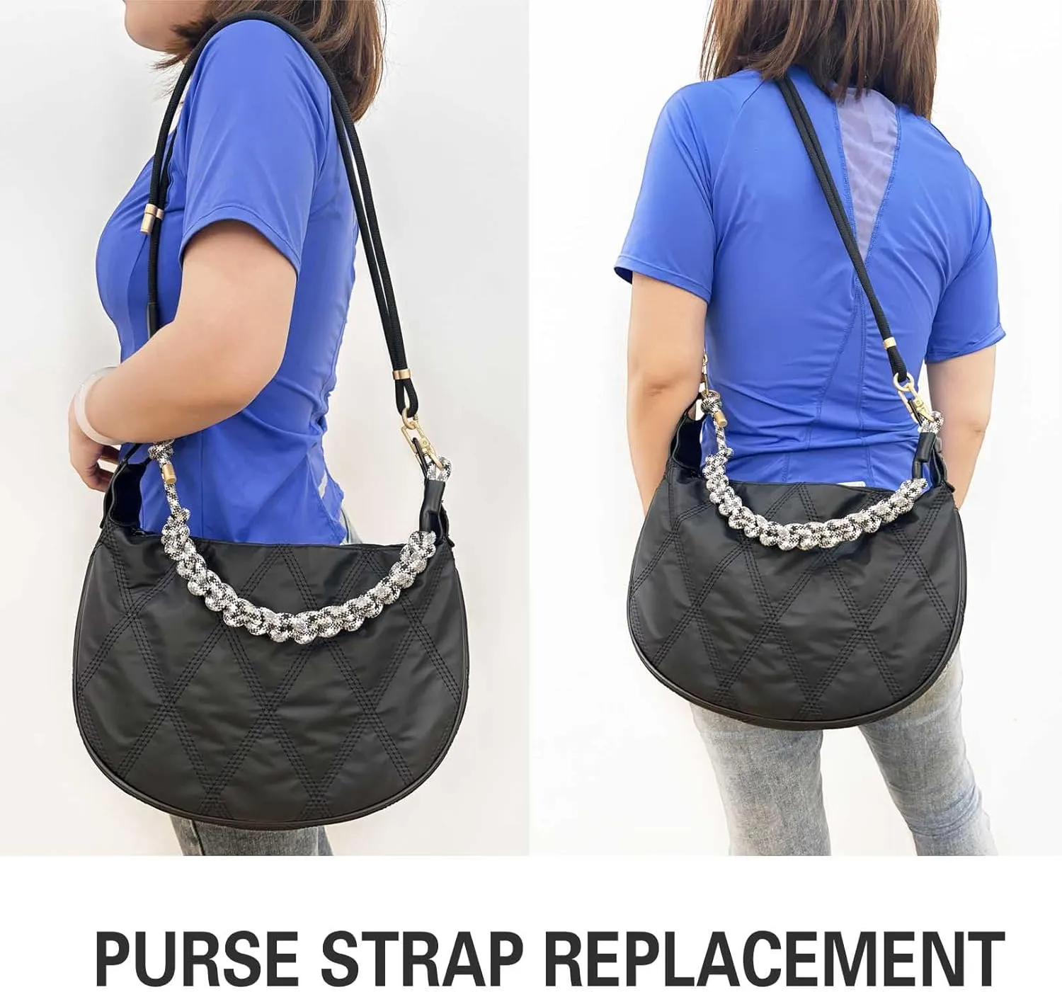 Bag Strap Crossbody Adjustable Shoulder Bag Strap Replacement Paracord Straps for Canvas/Sport Bag for Outdoor