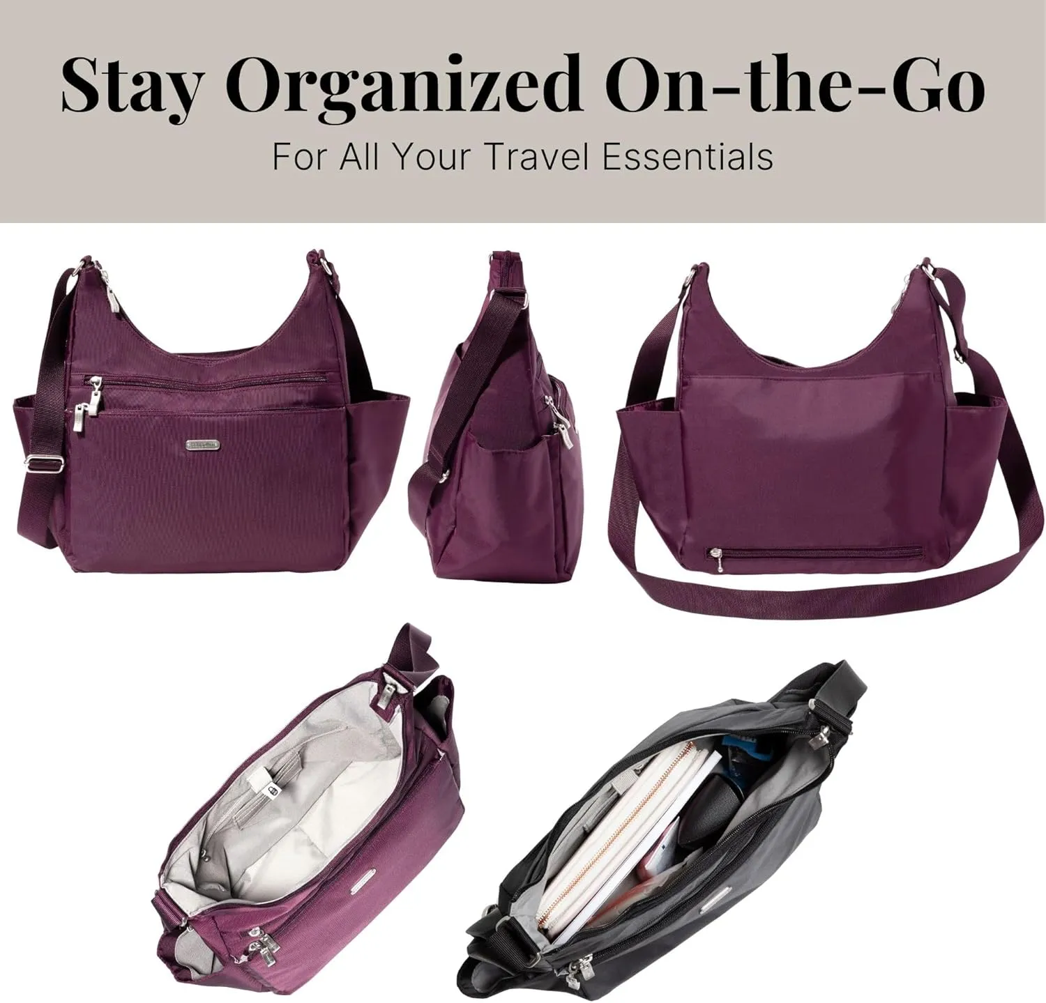 Baggallini Essential Hobo Crossbody