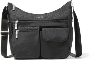 Baggallini Everywhere Bagg Crossbody Women 11x9 Lightweight Nylon Hobo Water-Resistant Travel Bag W/RFID