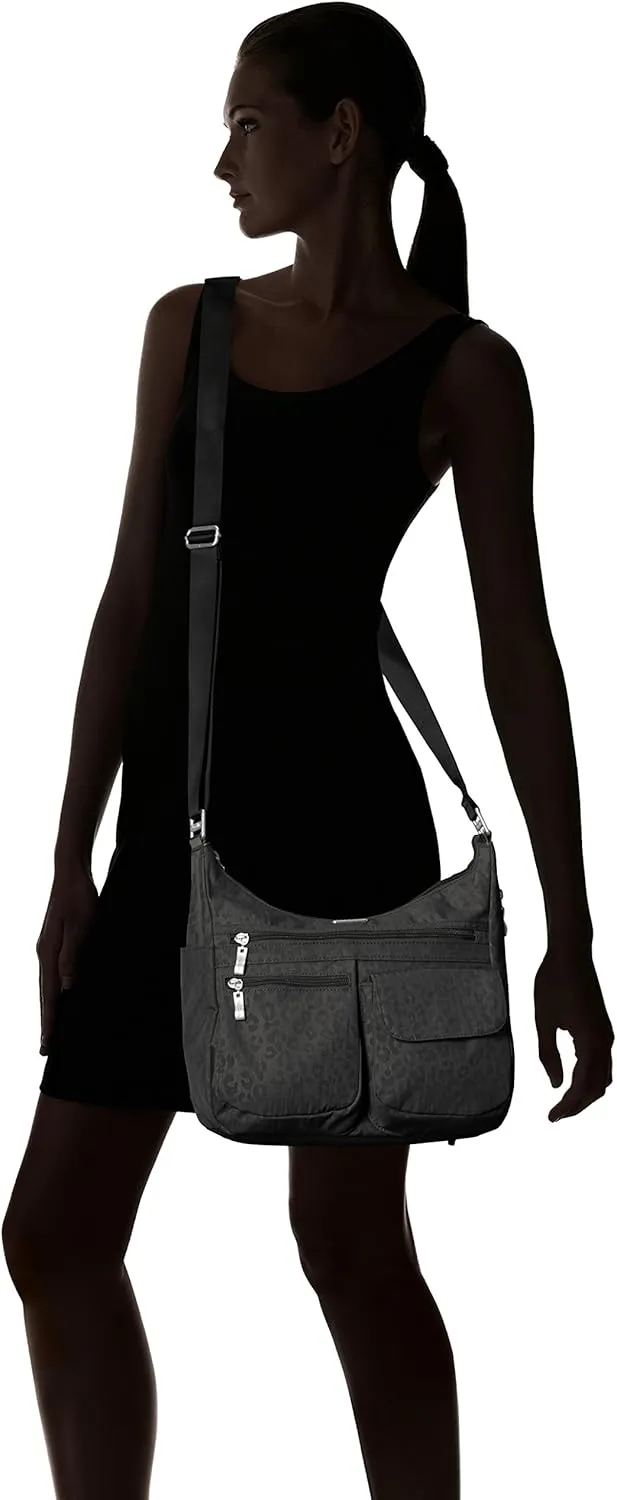 Baggallini Everywhere Bagg Crossbody Women 11x9 Lightweight Nylon Hobo Water-Resistant Travel Bag W/RFID