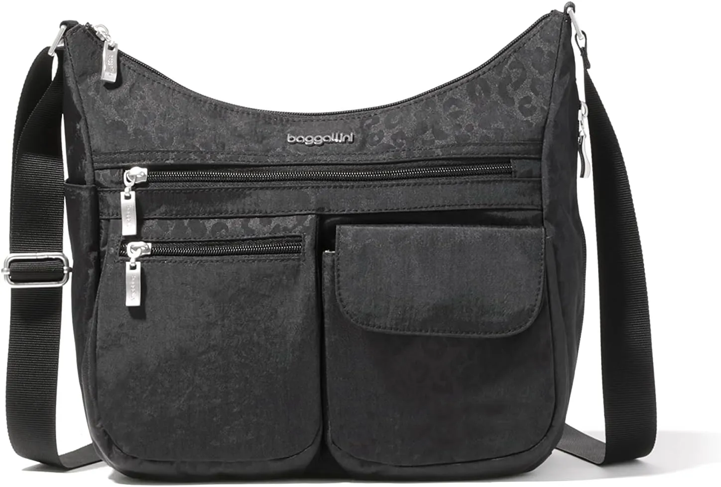Baggallini Everywhere Bagg Crossbody Women 11x9 Lightweight Nylon Hobo Water-Resistant Travel Bag W/RFID
