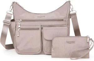 Baggallini Modern Everywhere Crossbody Women 11x9x4.5 RFID Hobo Bag