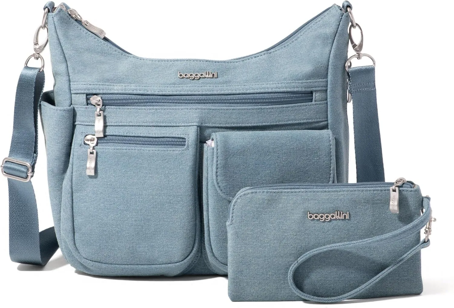 Baggallini Modern Everywhere Crossbody Women 11x9x4.5 RFID Hobo Bag
