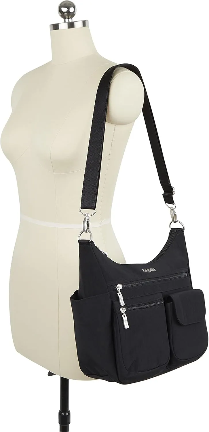 Baggallini Modern Everywhere Crossbody Women 11x9x4.5 RFID Hobo Bag