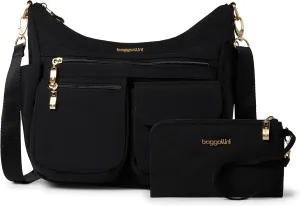Baggallini Modern Everywhere Crossbody Women 11x9x4.5 RFID Hobo Bag