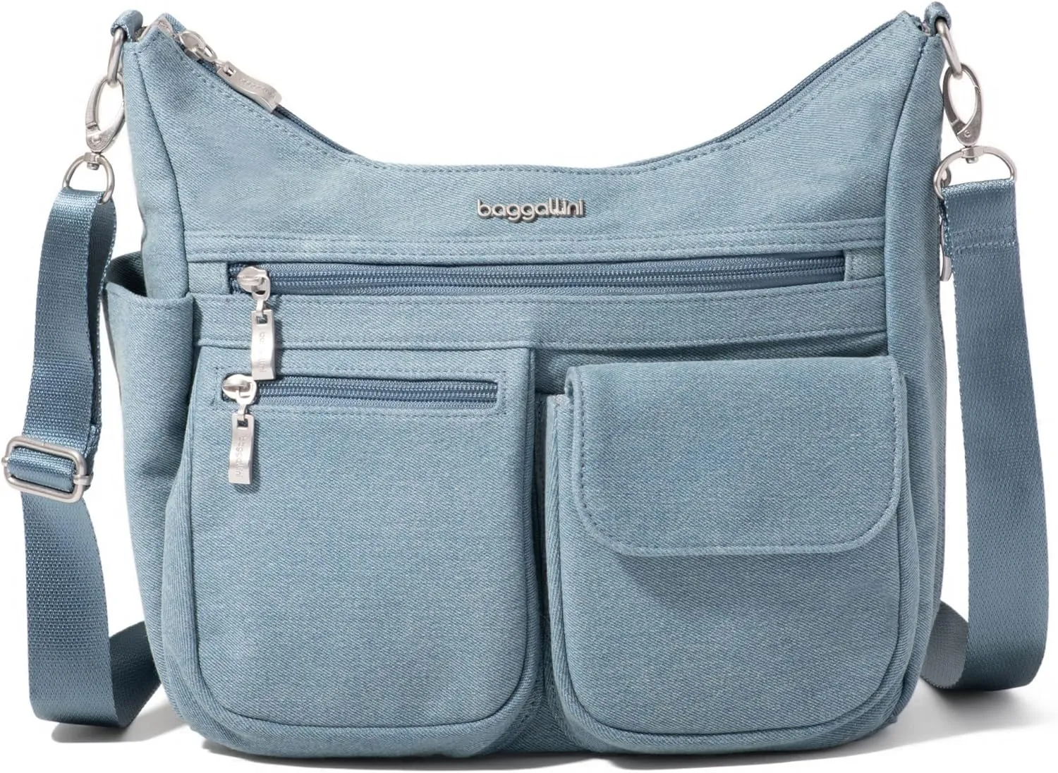 Baggallini Modern Everywhere Crossbody Women 11x9x4.5 RFID Hobo Bag