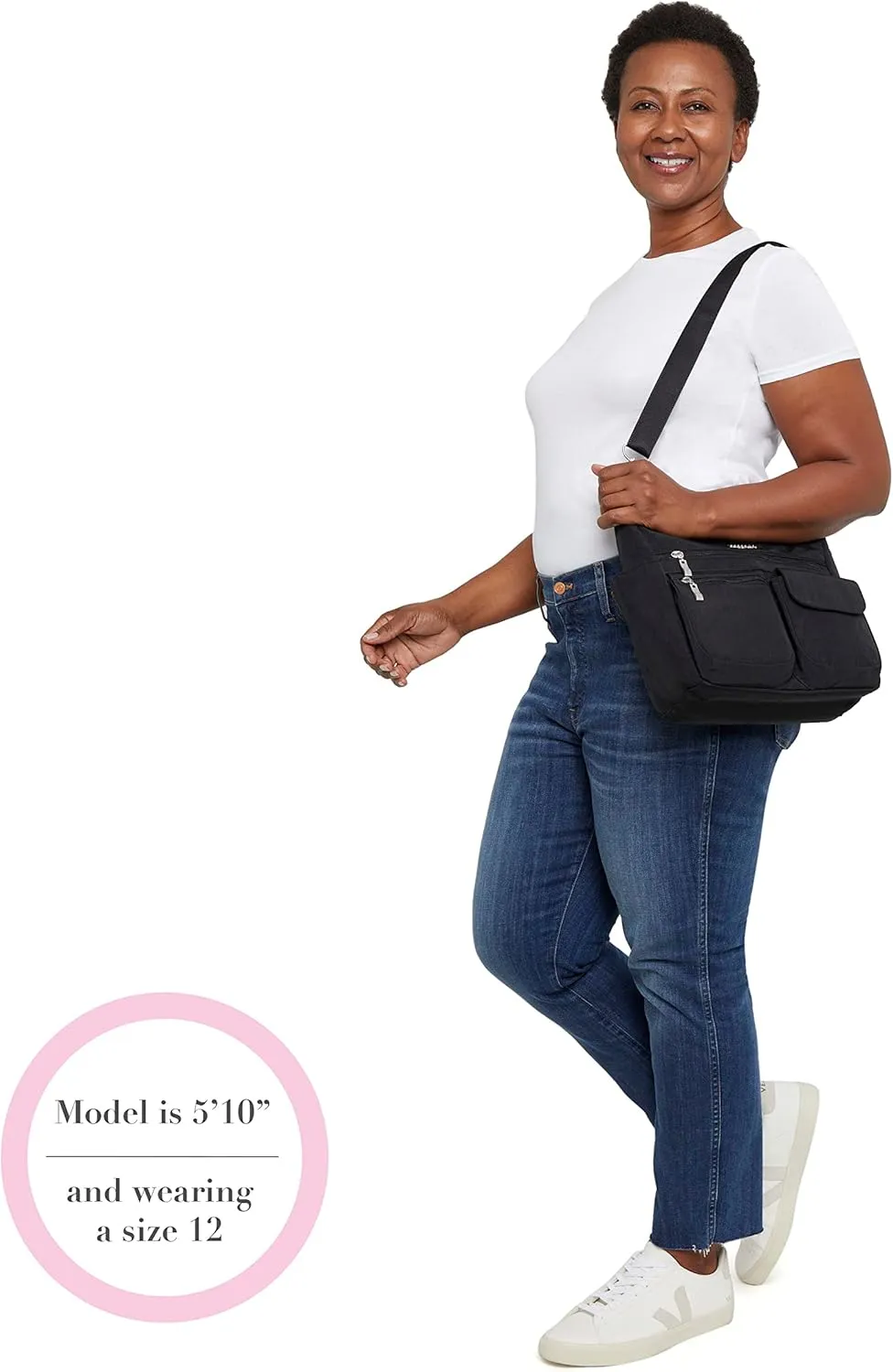 Baggallini Modern Everywhere Crossbody Women 11x9x4.5 RFID Hobo Bag