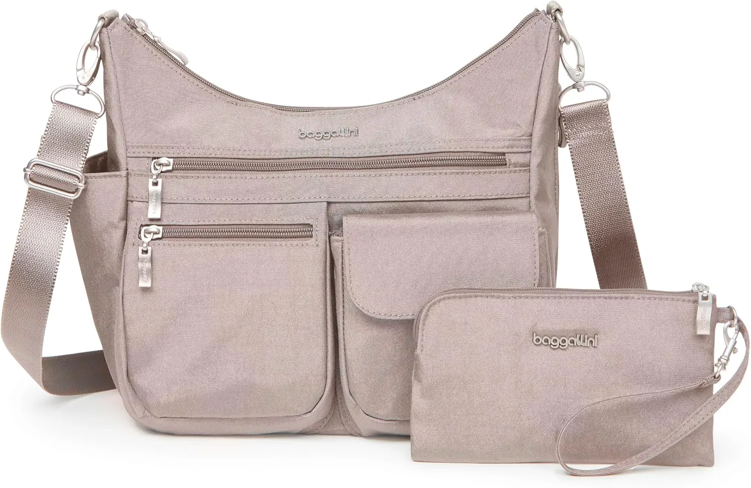 Baggallini Modern Everywhere Crossbody Women 11x9x4.5 RFID Hobo Bag