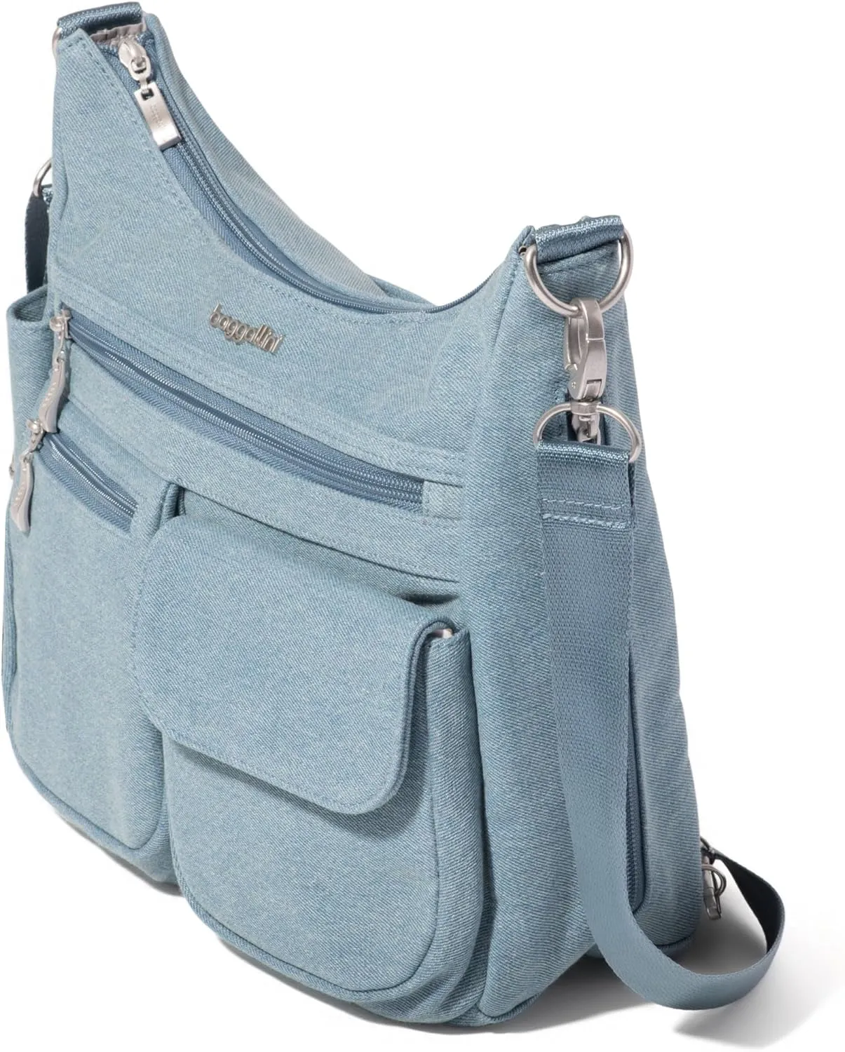 Baggallini Modern Everywhere Crossbody Women 11x9x4.5 RFID Hobo Bag