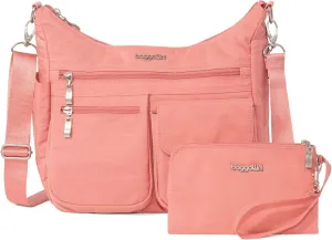 Baggallini Modern Everywhere Crossbody Women 11x9x4.5 RFID Hobo Bag