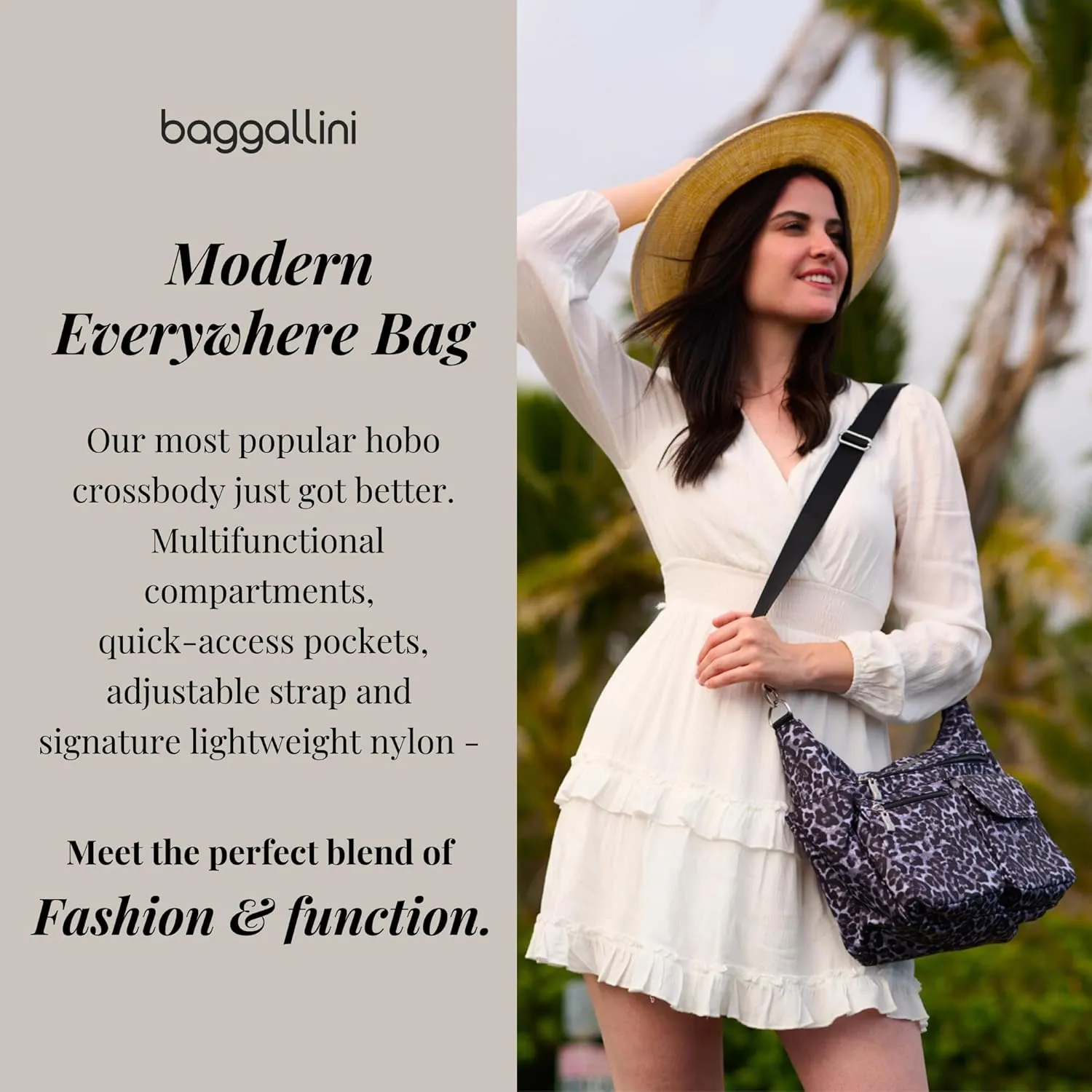 Baggallini Modern Everywhere Crossbody Women 11x9x4.5 RFID Hobo Bag