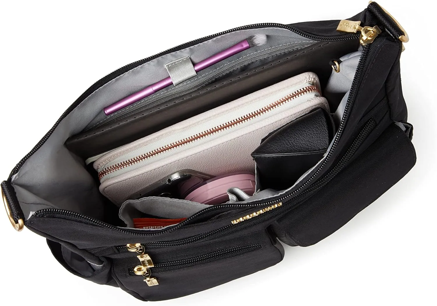Baggallini Modern Everywhere Crossbody Women 11x9x4.5 RFID Hobo Bag