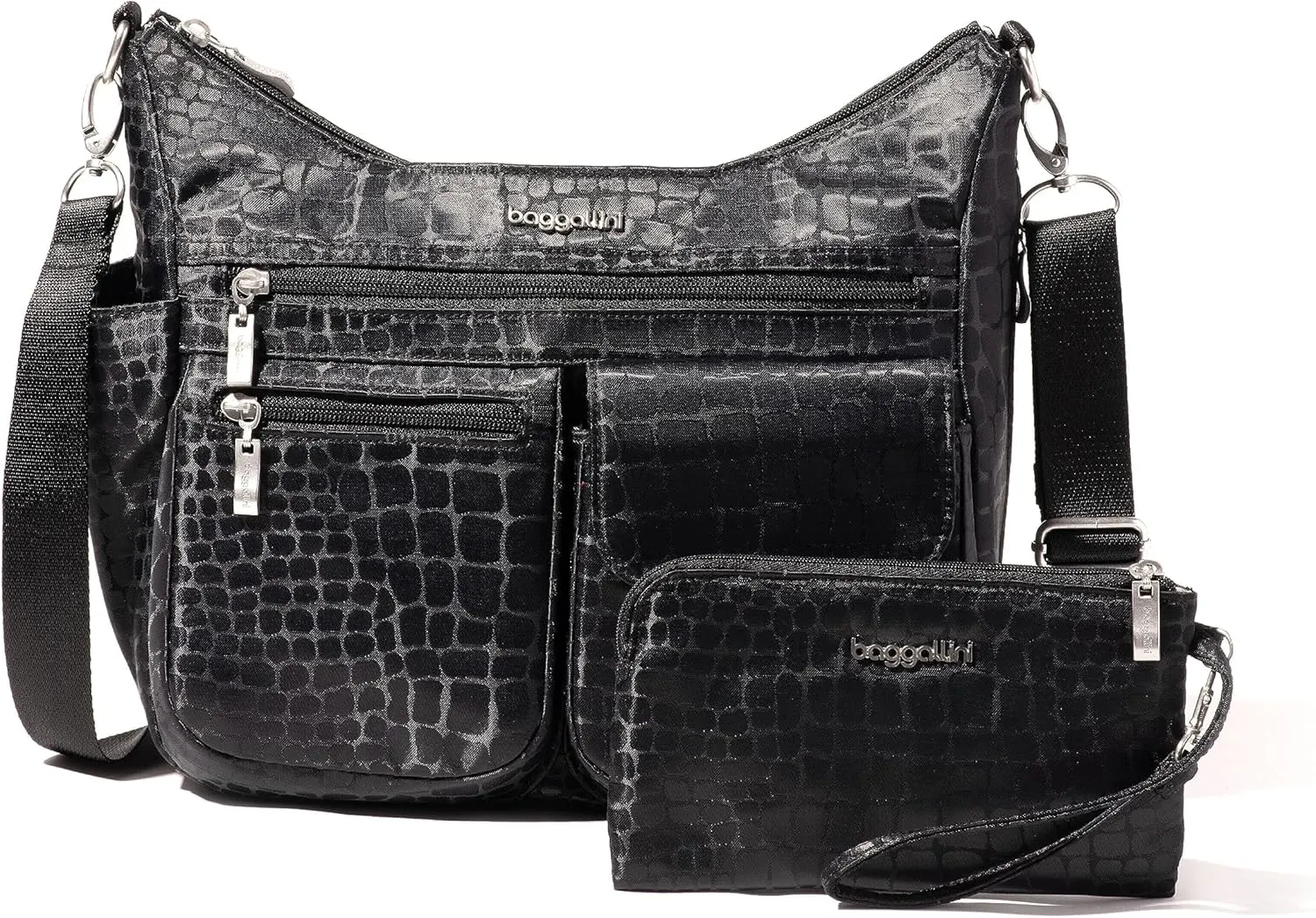 Baggallini Modern Everywhere Crossbody Women 11x9x4.5 RFID Hobo Bag