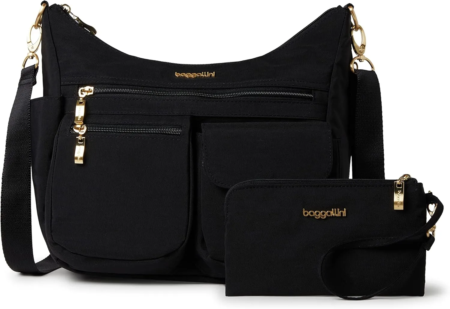 Baggallini Modern Everywhere Crossbody Women 11x9x4.5 RFID Hobo Bag