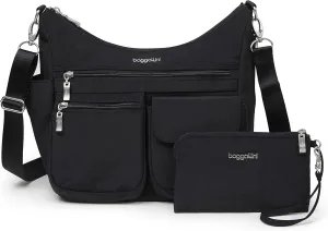 Baggallini Modern Everywhere Crossbody Women 11x9x4.5 RFID Hobo Bag