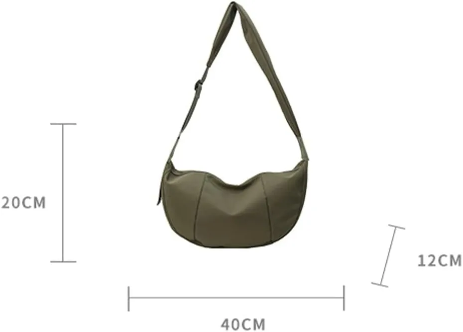 Baggu Crescent Bag Nylon Women Crossbody Purse Sling Adjustable Shoulder Straps Saddle Hobo Travel Casual