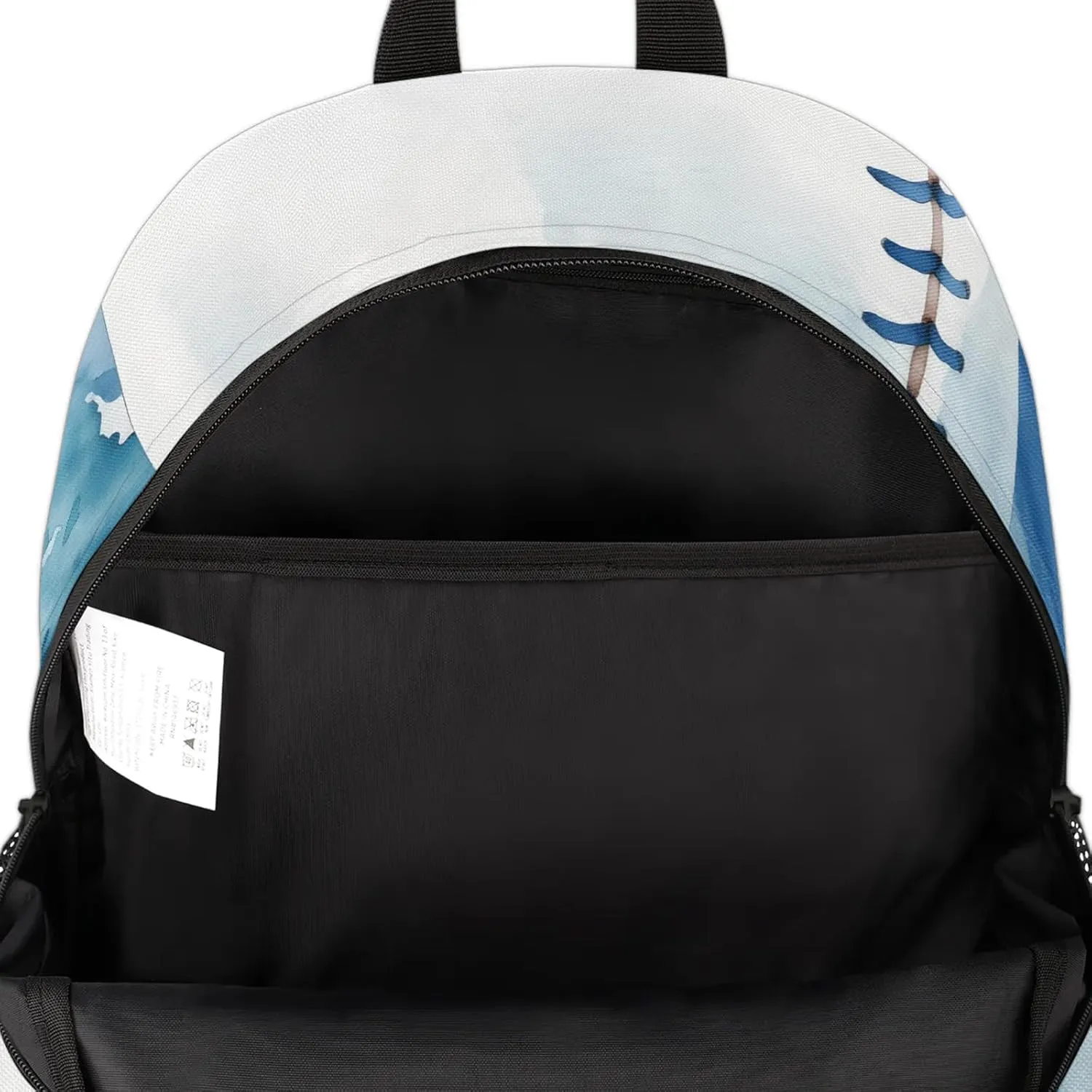 Baseball 16.7 Inch Backpack Waterproof Shoulder Bag with Adjustable Strap Casual Hiking Gym Travel Daypack