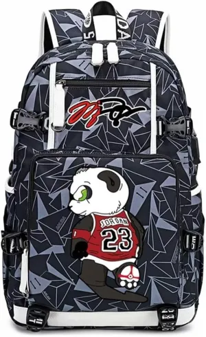 Basketball Legend Never Ends Multifunction Backpack Travel Laptop Daypack Fans Bag For Men Women (Style 15)