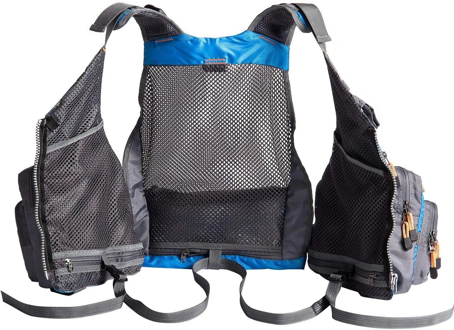 BASSDASH Strap Fishing Vest Adjustable for Men and Women, for Fly Bass Fishing and Outdoor Activities