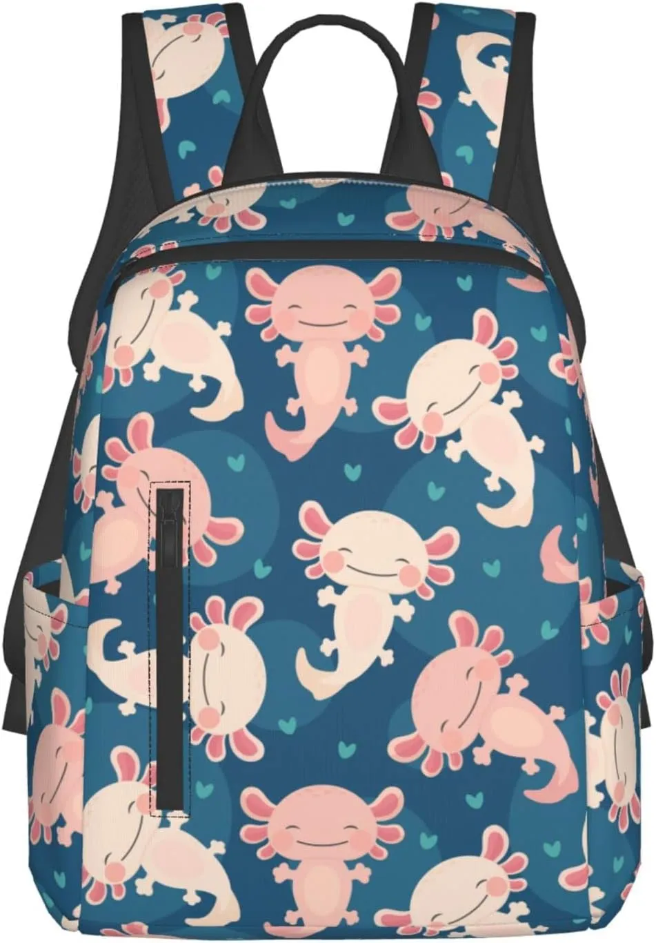 bassyil Axolotl Backpack Bookbag Laptop Backpacks Multipurpose Daypack For Boys Girls School Men Women Picnic Travel Hiking