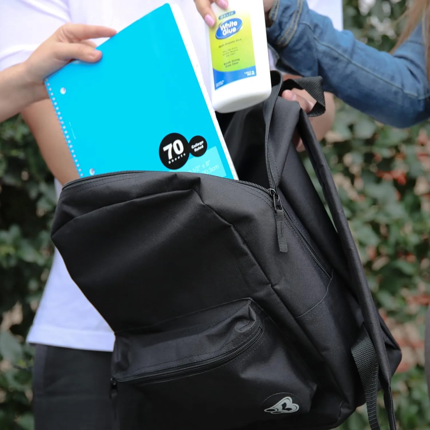 BAZIC 1031 Basic Backpack, Blue, 16"