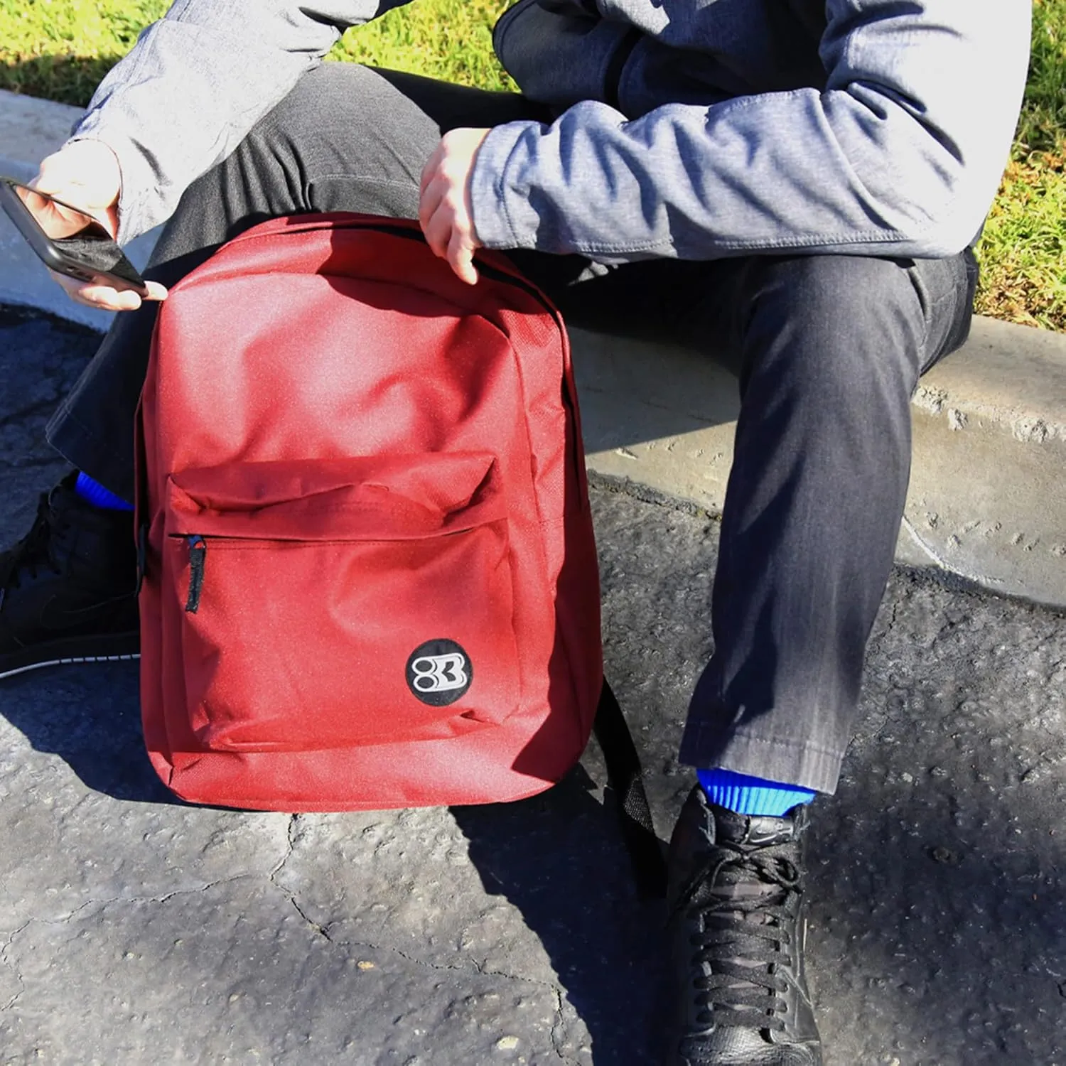 BAZIC 1031 Basic Backpack, Blue, 16"