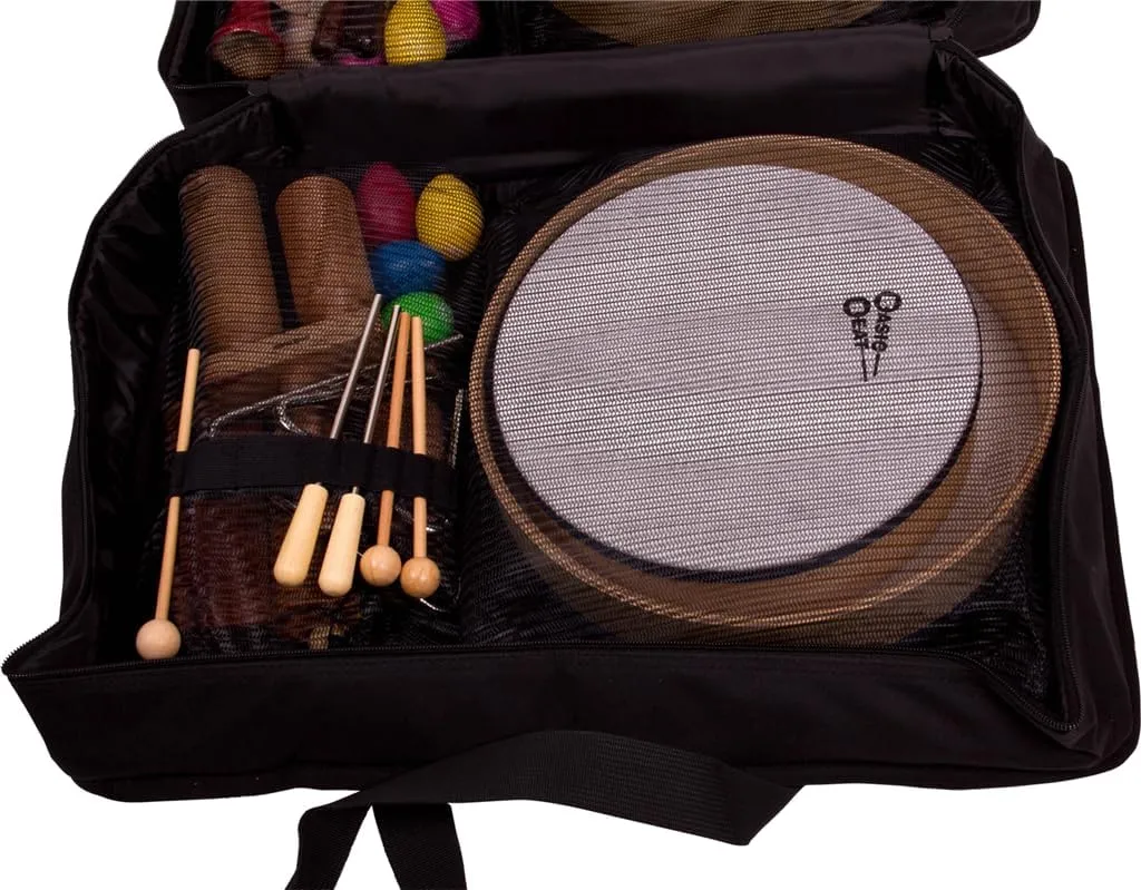 BB25BAG Percussion Carrying Bag, Large - Holds 25 Instruments, Easy Transport, Mesh Pockets