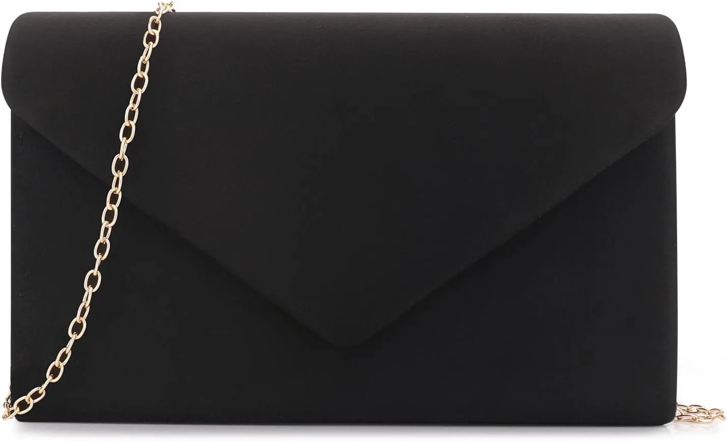 BBjinronjy Clutch Purse for Women Evening Bags Handbags for Wedding Party Cocktail Prom Faux Suede Crossbody Shoulder Bag