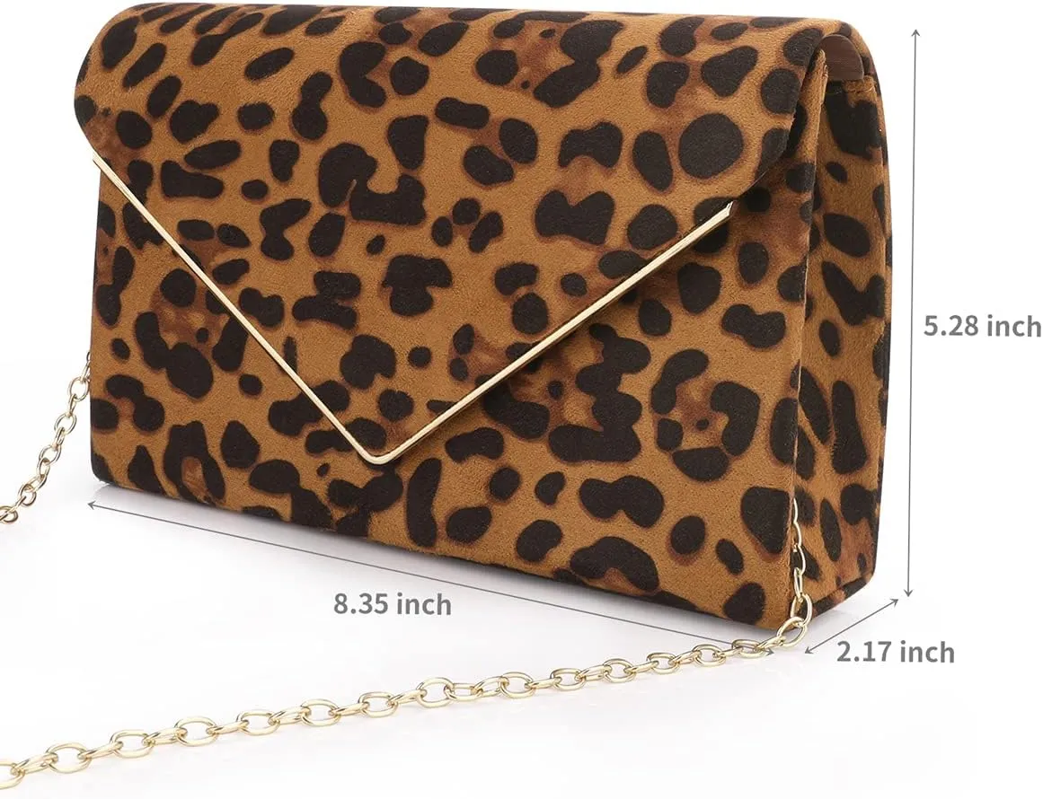 BBjinronjy Clutch Purse for Women Evening Bags Handbags for Wedding Party Cocktail Prom Faux Suede Crossbody Shoulder Bag