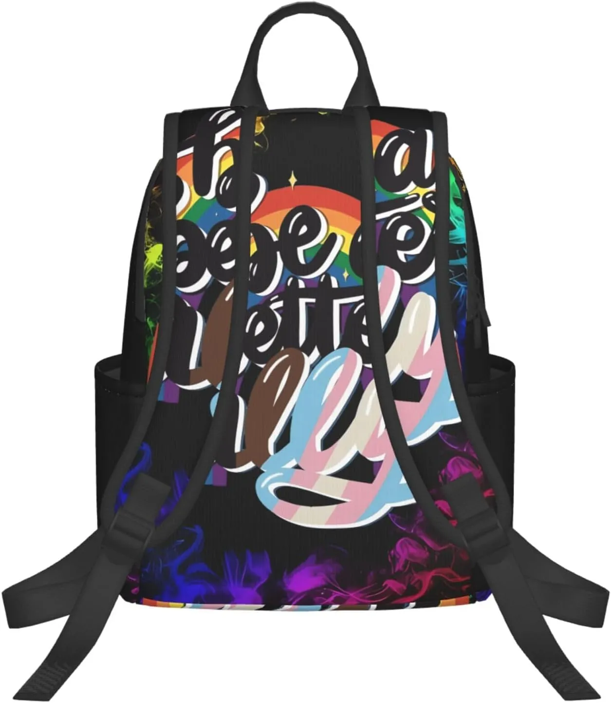 Be A Better Ally LGBT Rainbow Gay Pride Travel Laptop Backpack Casual Backpacks Double Shoulder Daypack Notebook Rucksack Work Bags Sports Bag for Hiking Camping Beach