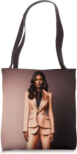 Beautiful Avant-Garde Layered Silk Suit, Fashion Inspiration Tote Bag