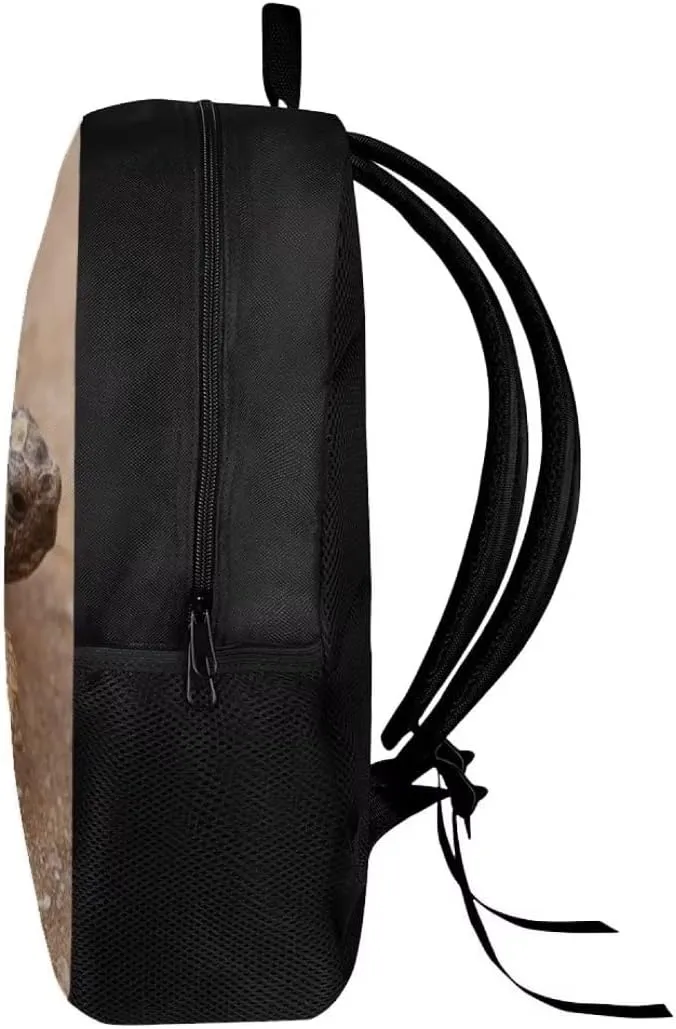 Beauty Collector African Spur Thighed Tortoise Backpack Animal Back to School Book Bag for Kids Travel Daypack Lightweight