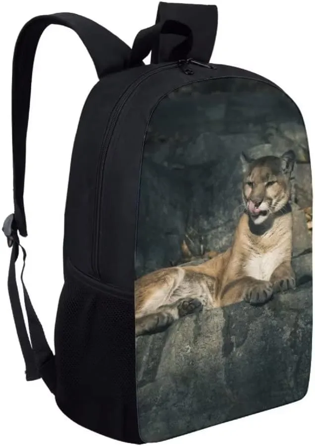 Beauty Collector Cougar Backpack Animal Back to School Book Bag for Kids Travel Daypack Lightweight