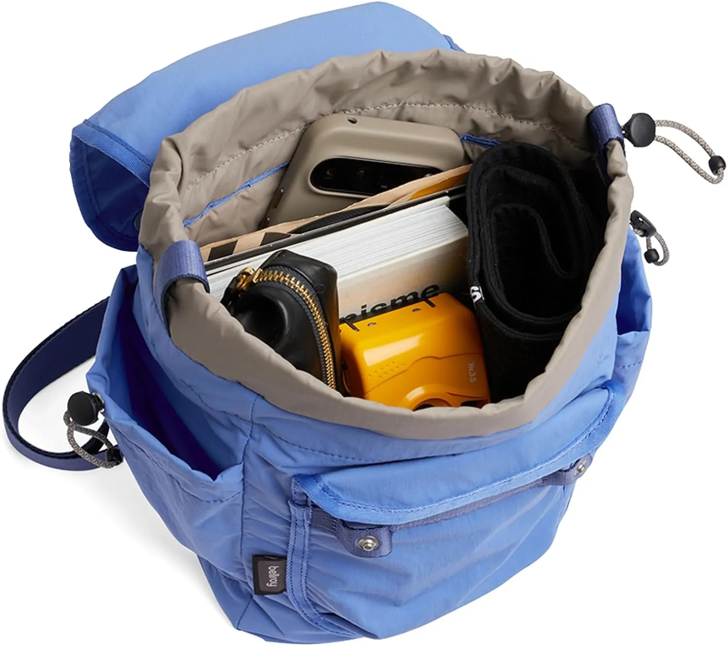 Bellroy Cinch Minipack (lightweight 9 liter backpack with external organization and adjustable shoulder straps) - DenimBlue