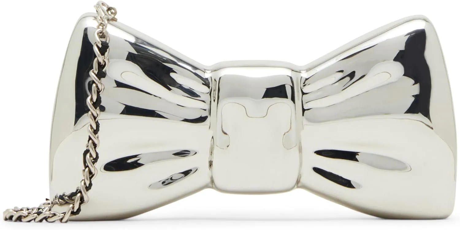Betsey Johnson Metal Bow Clutch