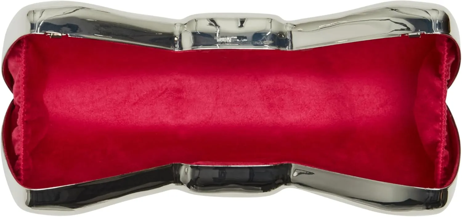 Betsey Johnson Metal Bow Clutch