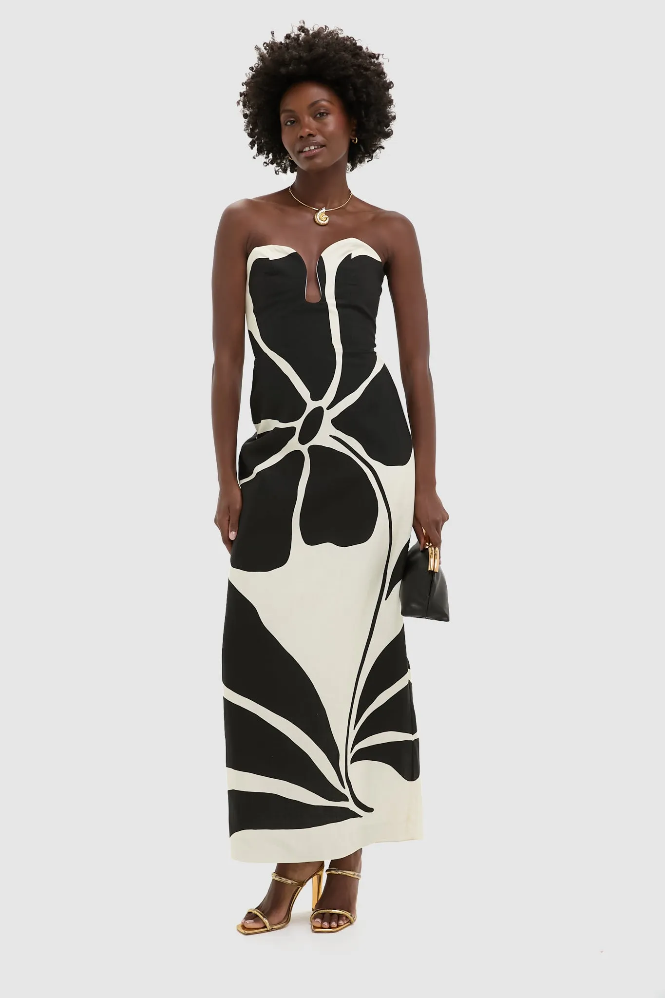 Black and Flamma Baci Clutch