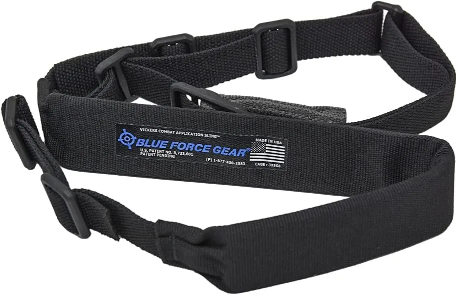 Blue Force Gear BLFVCAS-200-OA-BK Vickers 2-Point Padded Combat Sling, Black