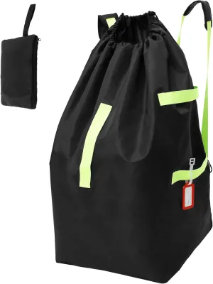Booster Seat Bag for Airplane, Durable Carseat Cover For Air Travel Car Seat Travel Bag with Shoulder Straps and Luggage Tags, Adjustable Waterproof Large Capacity Car Seat Carrier For Airplane