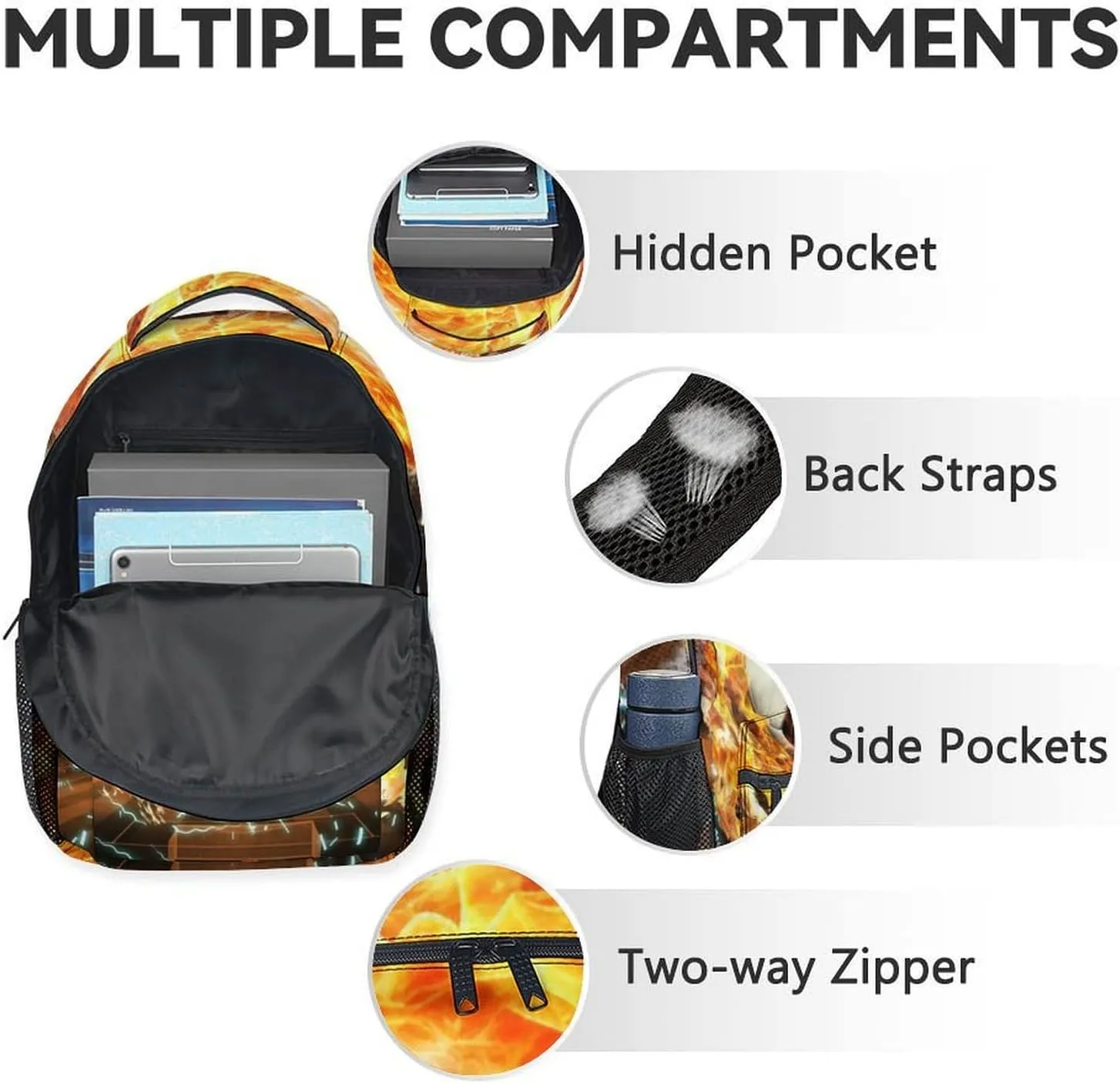 Boys Soccer Backpack with Lunch Box for Elementary - Set of 3 Soccer Backpacks Matching Combo for Kids 8-10 - Sports Themed Bookbag and Pencil Case Bundle