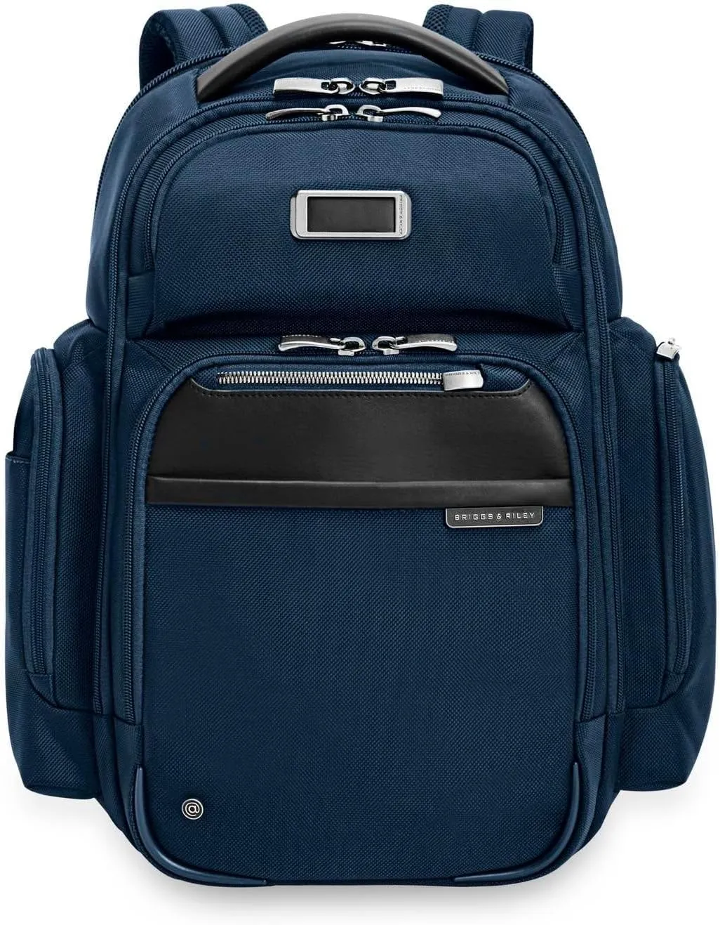Briggs & Riley Large Cargo Backpack for Women & Men - Daypack for Work, Personal Item Travel Bag, Spacious & Durable, Padded Straps, Fits up to 17" Laptop - @work Collection, Navy