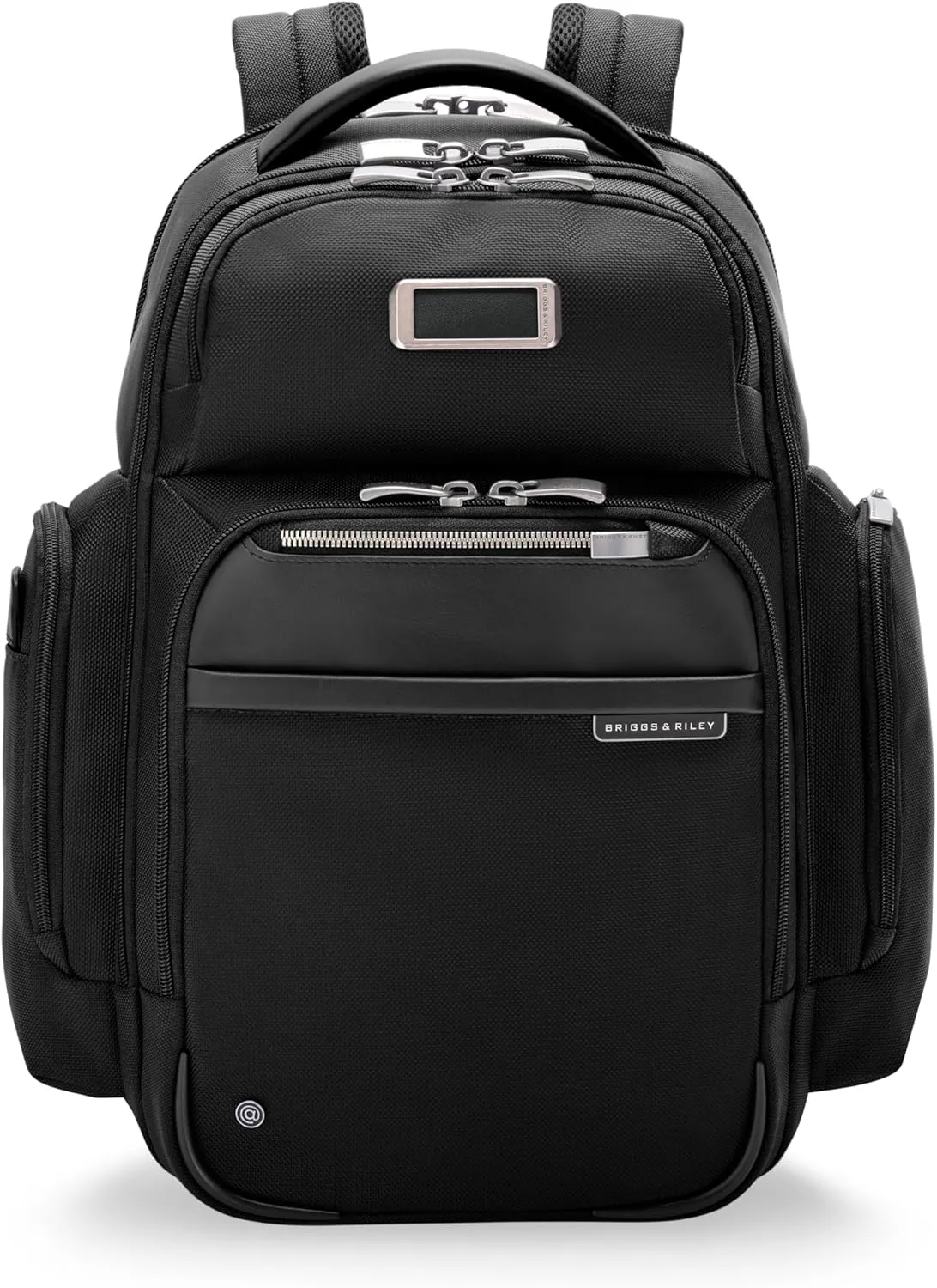 Briggs & Riley Medium Cargo Backpack for Women & Men - Daypack for Work, Personal Item Travel Bag, Lightweight & Durable, Padded Straps, Fits up to 15" Laptop - @work Collection, Black
