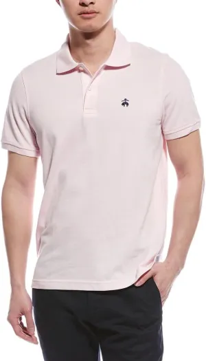 Brooks Brothers Mens Slim Fit Mesh Pique Cotton Short Sleeve Polo Shirt,