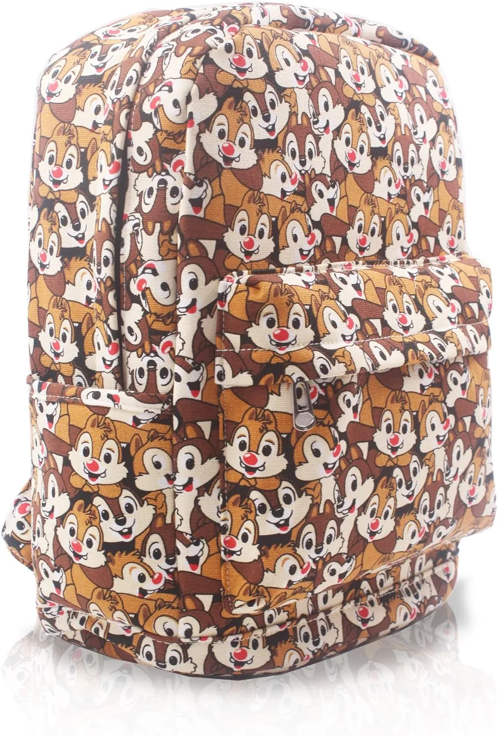 Brown Chipmunk Friends Canvas Backpack Casual Daypack with 15 in Laptop Storage Compartment