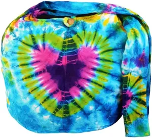 BTP! Tie Dye Sling Crossbody Shoulder Bag Purse Hippie Hobo Cotton Bohemian Colorful Firework