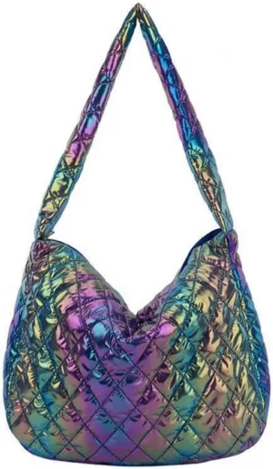 Bubble Crossbody Bag Fishscale Style Hobo Quilted Cute Crossbody Bag Dress up Bag Shoulder Bag