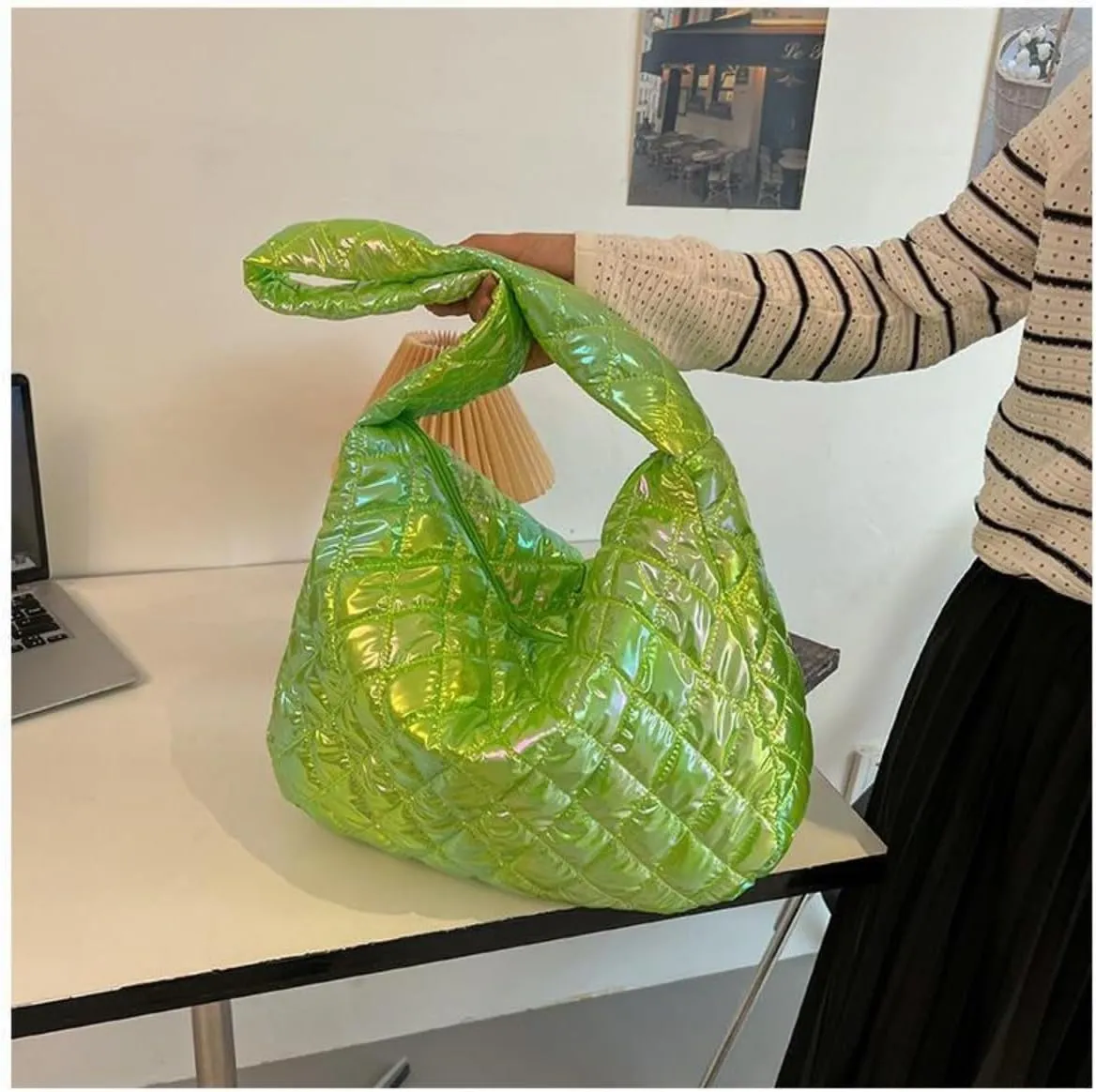 Bubble Crossbody Bag Fishscale Style Hobo Quilted Cute Crossbody Bag Dress up Bag Shoulder Bag