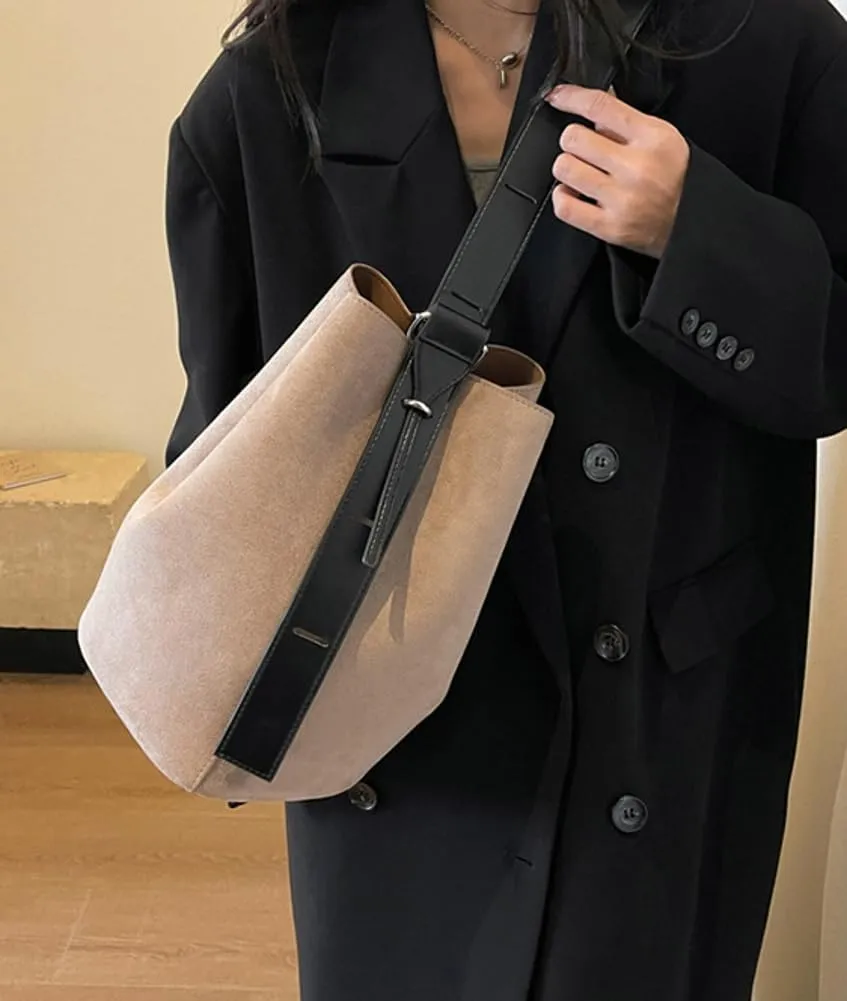 Bucket Bags Purse for Women Matte Leather Shoulder Bag Vintage Hobo Bag Crossbody Bag Slouchy Tote Handbag