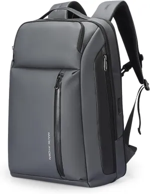 Business Laptop Backpack, Expandable 25L-35L Large Capacity Travel Backpack, Water-resistant Cabin Backpack 45x30x25cm, Work Bag with USB for Men