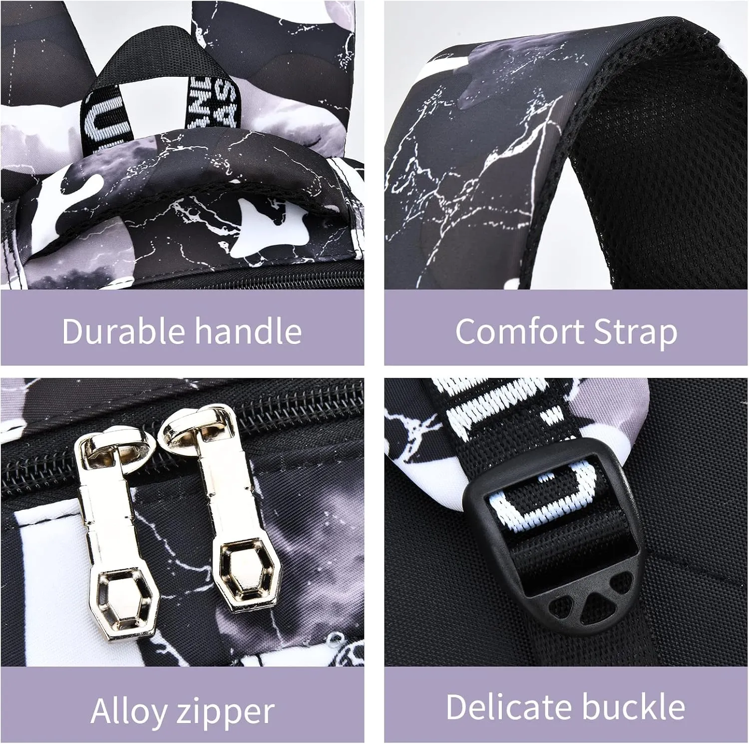 Camo Backpack Set with Lunch Bag Lightweight Waterproof School Backpack Bookbag for Boys Girls